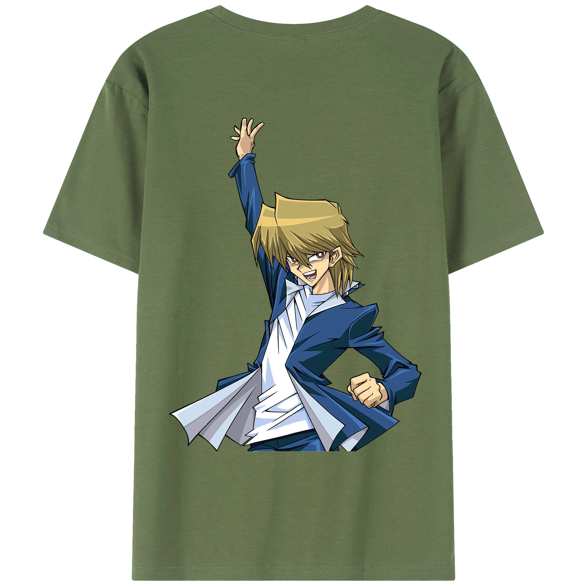 （画像用） 遊☆戯☆王 Yu-Gi-Oh! 綿100％ メンズ半袖Tシャツ（バックプリント） 通気性